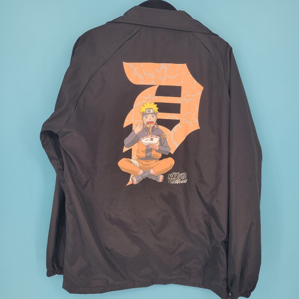 Primitive Naruto Shippuden Coach Jacket Mens Small Anime Streetwear windbreaker